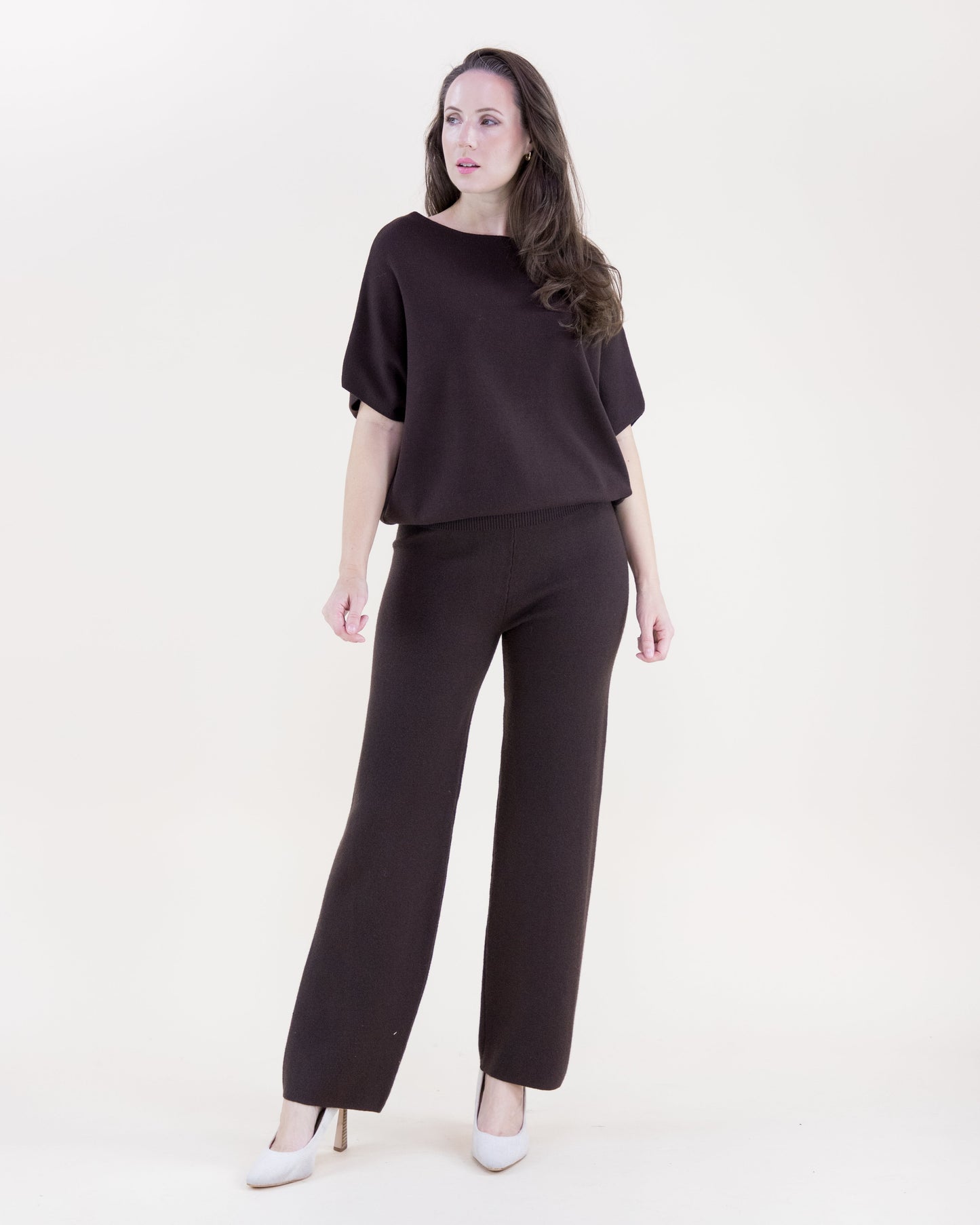 Classy Boat Neck Bat Wing Top
