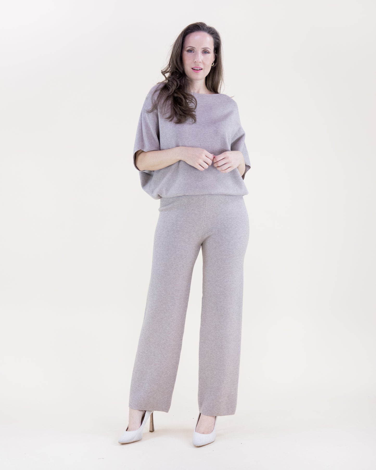 Classy Boat Neck Bat Wing Top