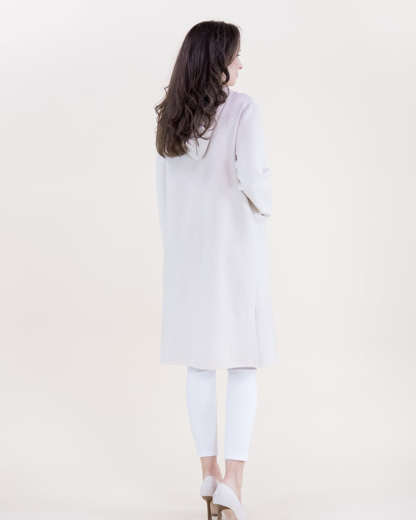 Classy Open Front Hooded Lounge Cardigan