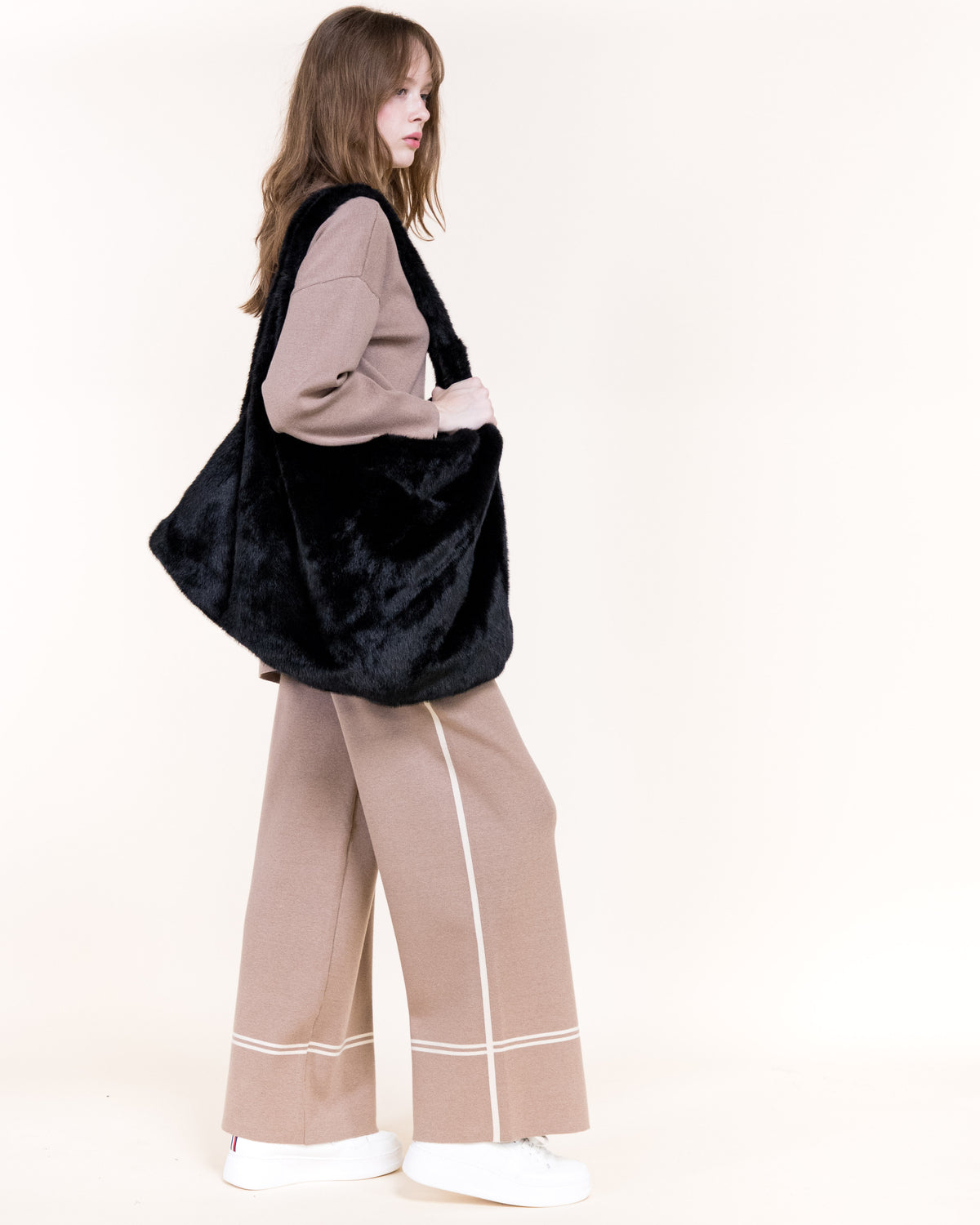 Oversized Faux Fur Tote Bag