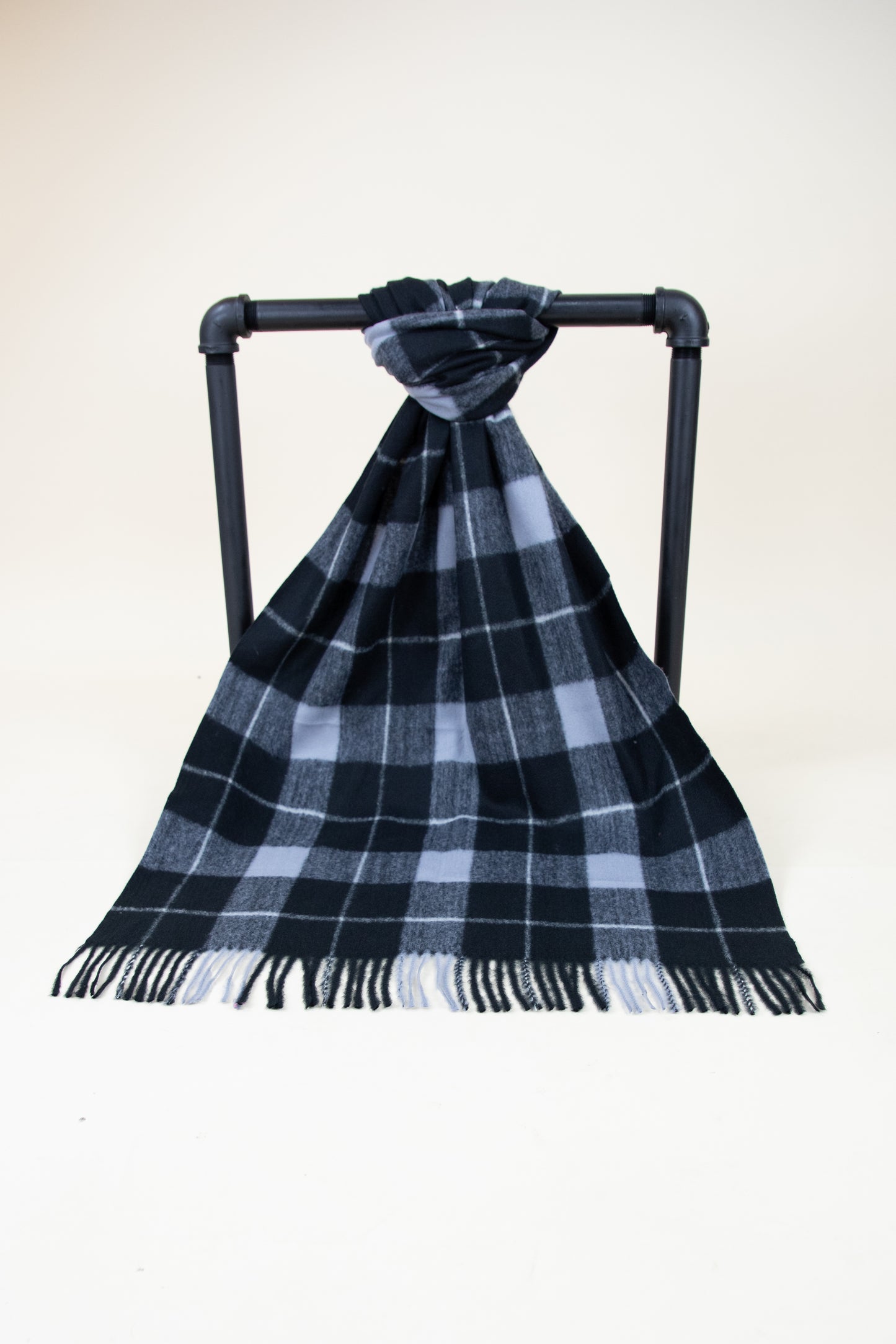 Wide Lines Plaid Scarf
