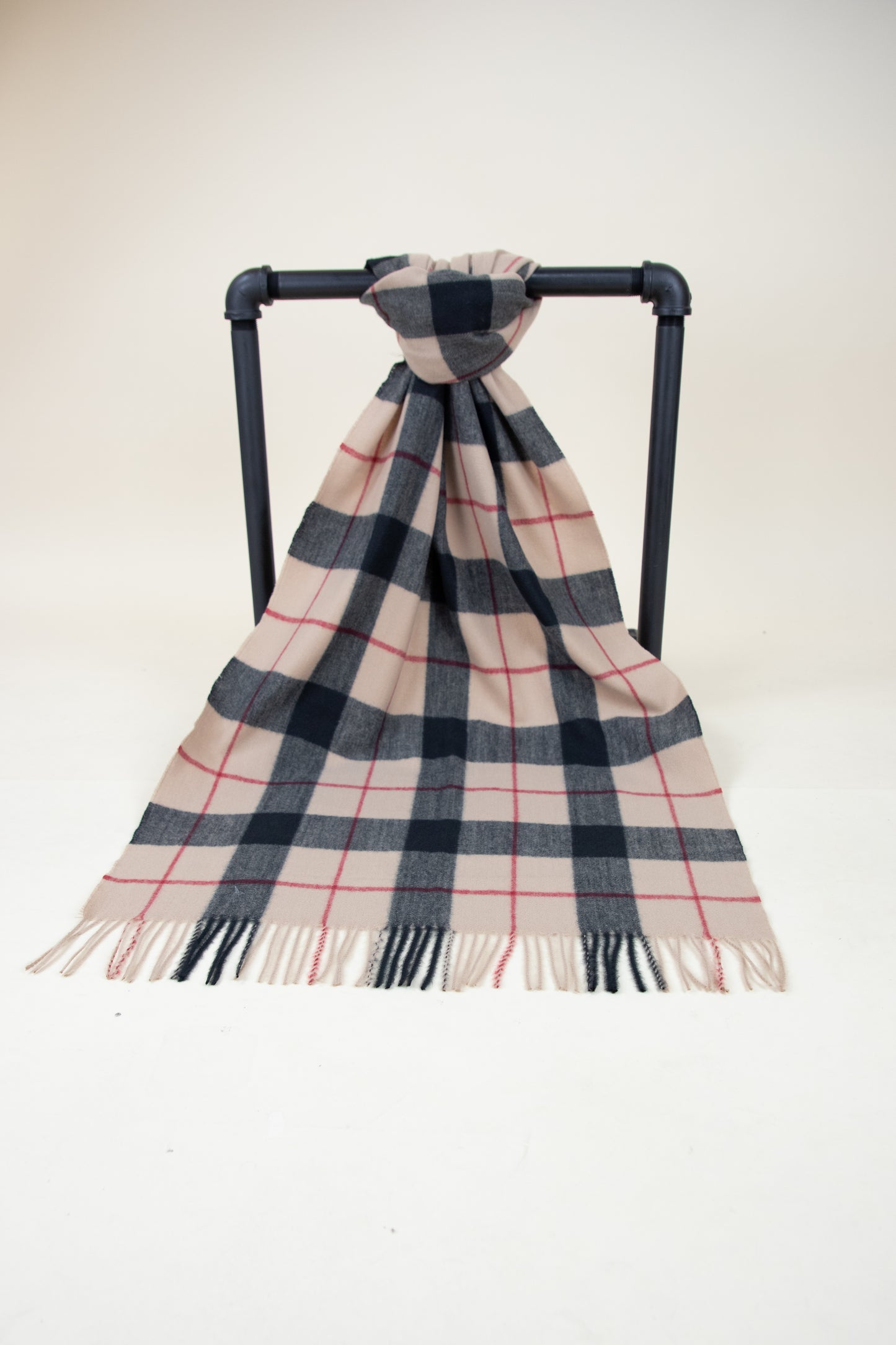 Wide Lines Plaid Scarf