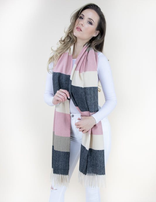 Vibrant Lines Multicolor Scarf