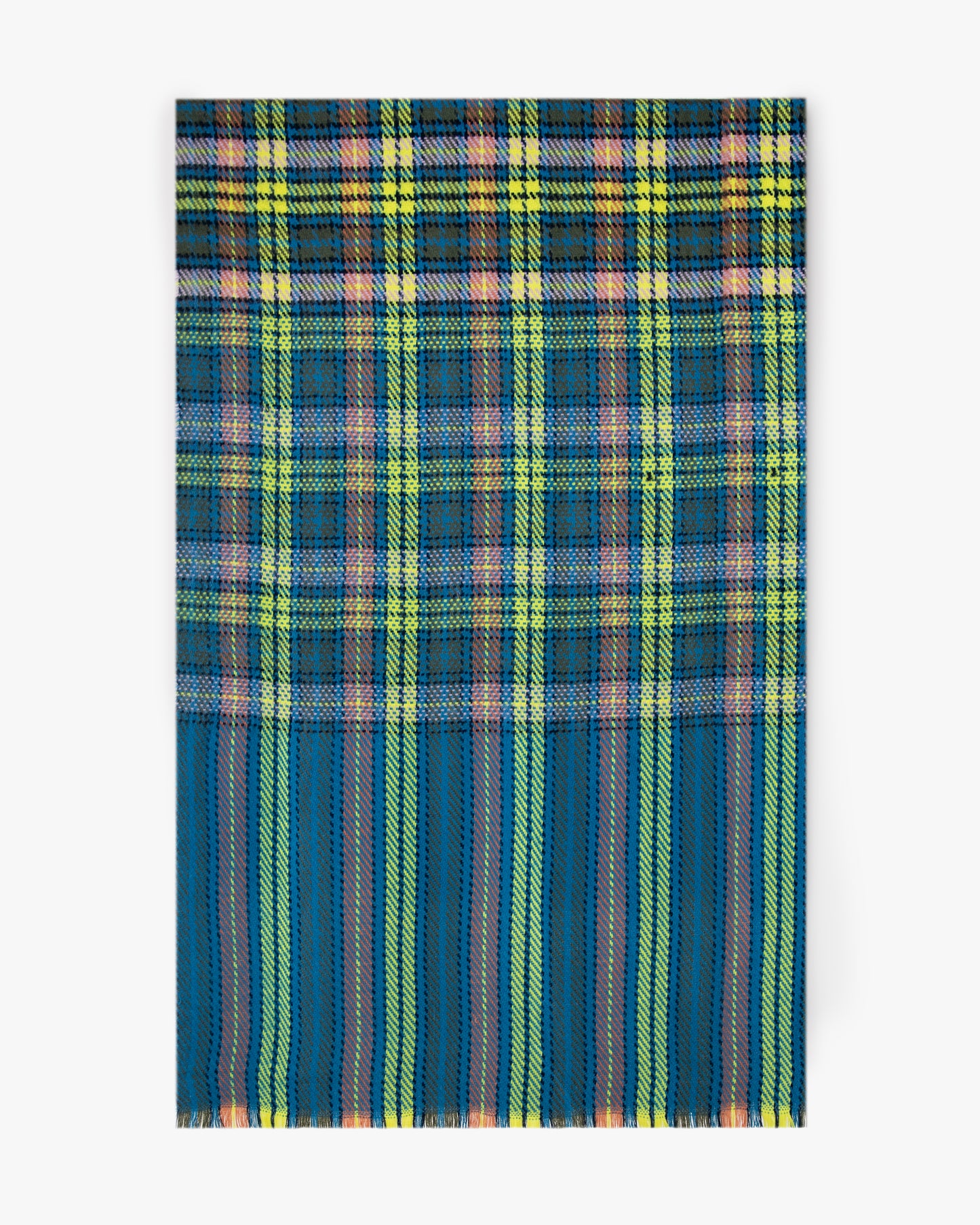 Neon Tones Flannel Scarf