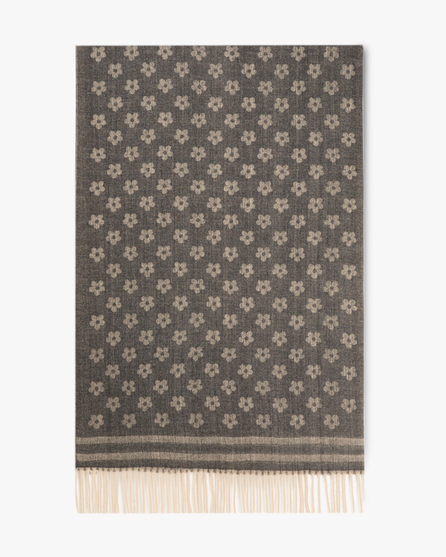 Petunia Scarf w/ Stripe Border