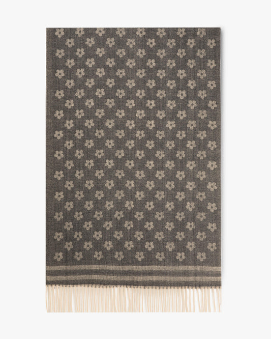 Petunia Scarf w/ Stripe Border