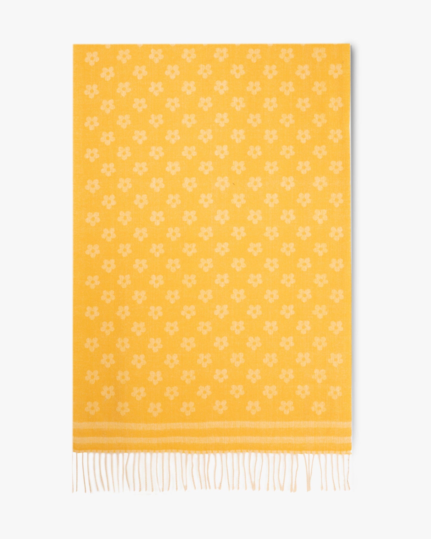 Petunia Scarf w/ Stripe Border