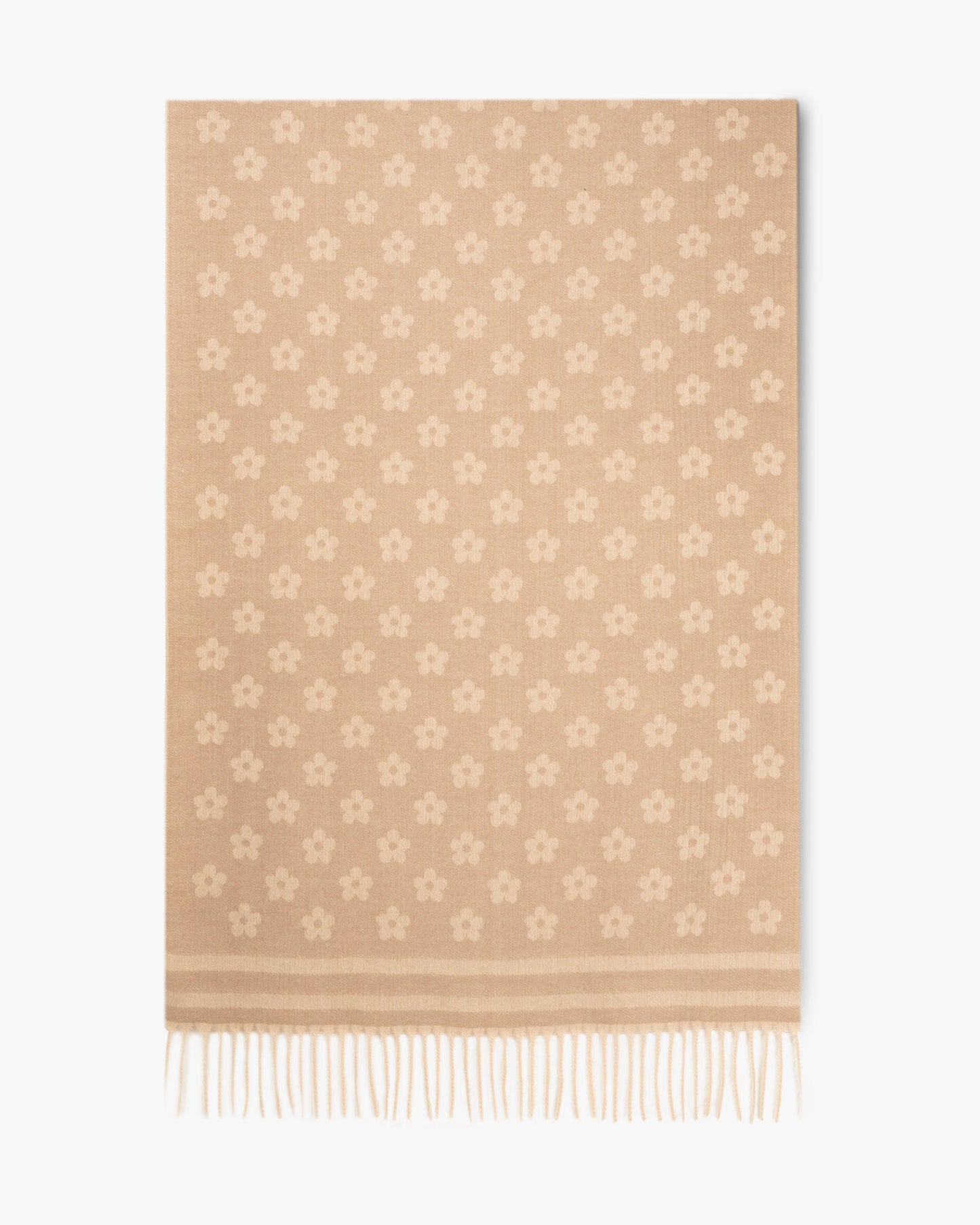 Petunia Scarf w/ Stripe Border