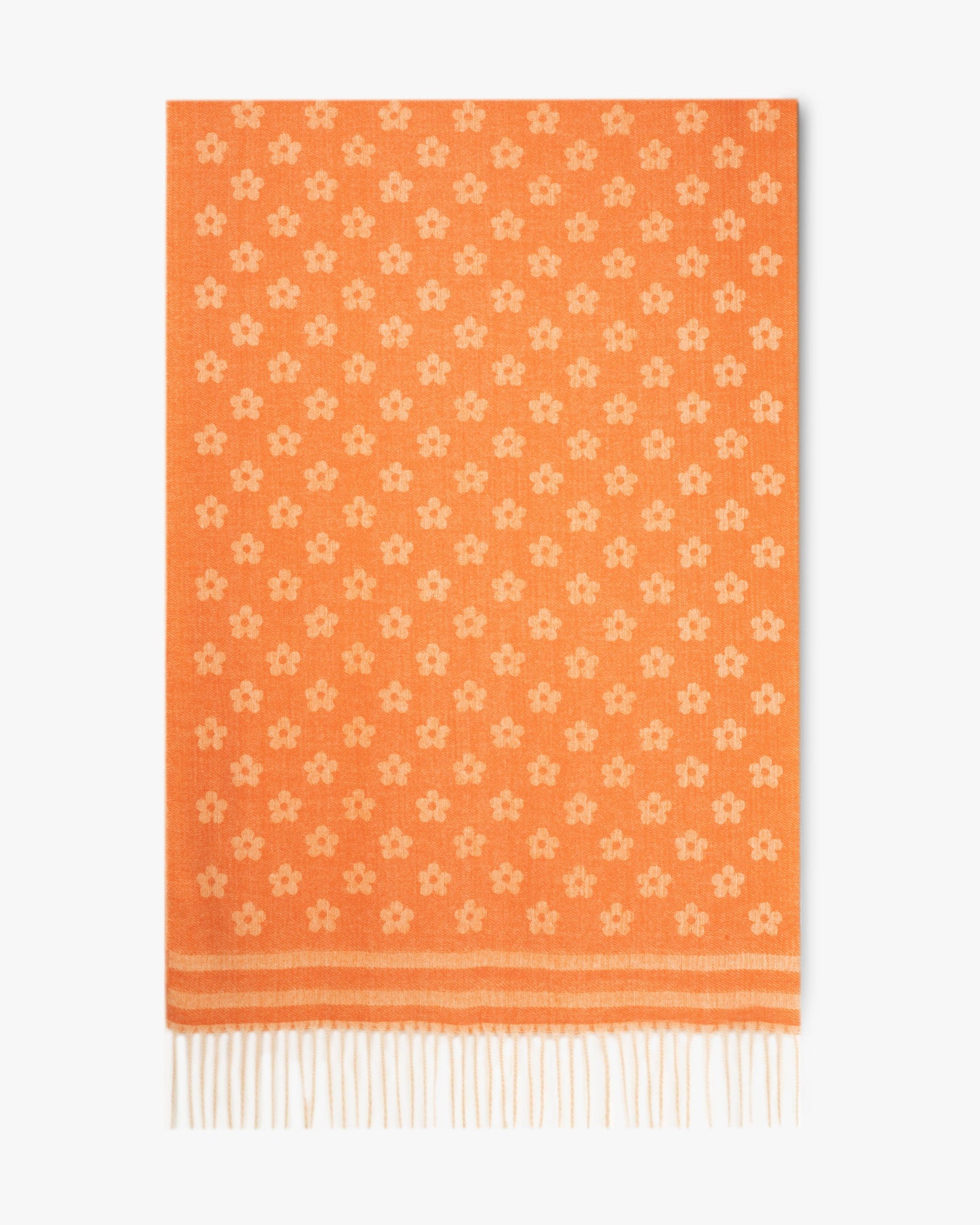 Petunia Scarf w/ Stripe Border