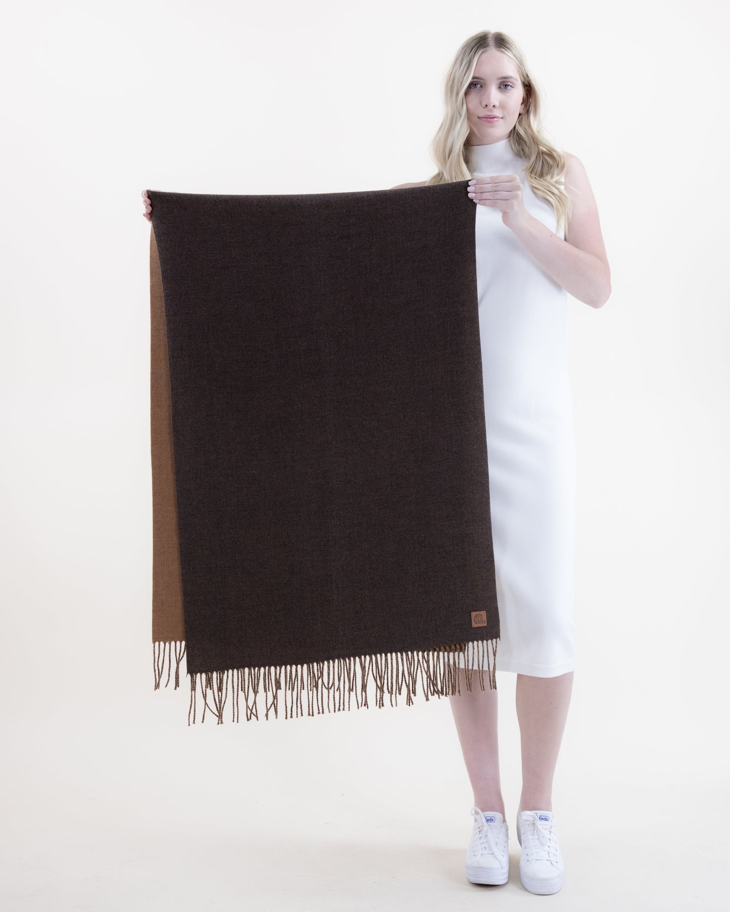 Wool Feel Solid Color Scarf