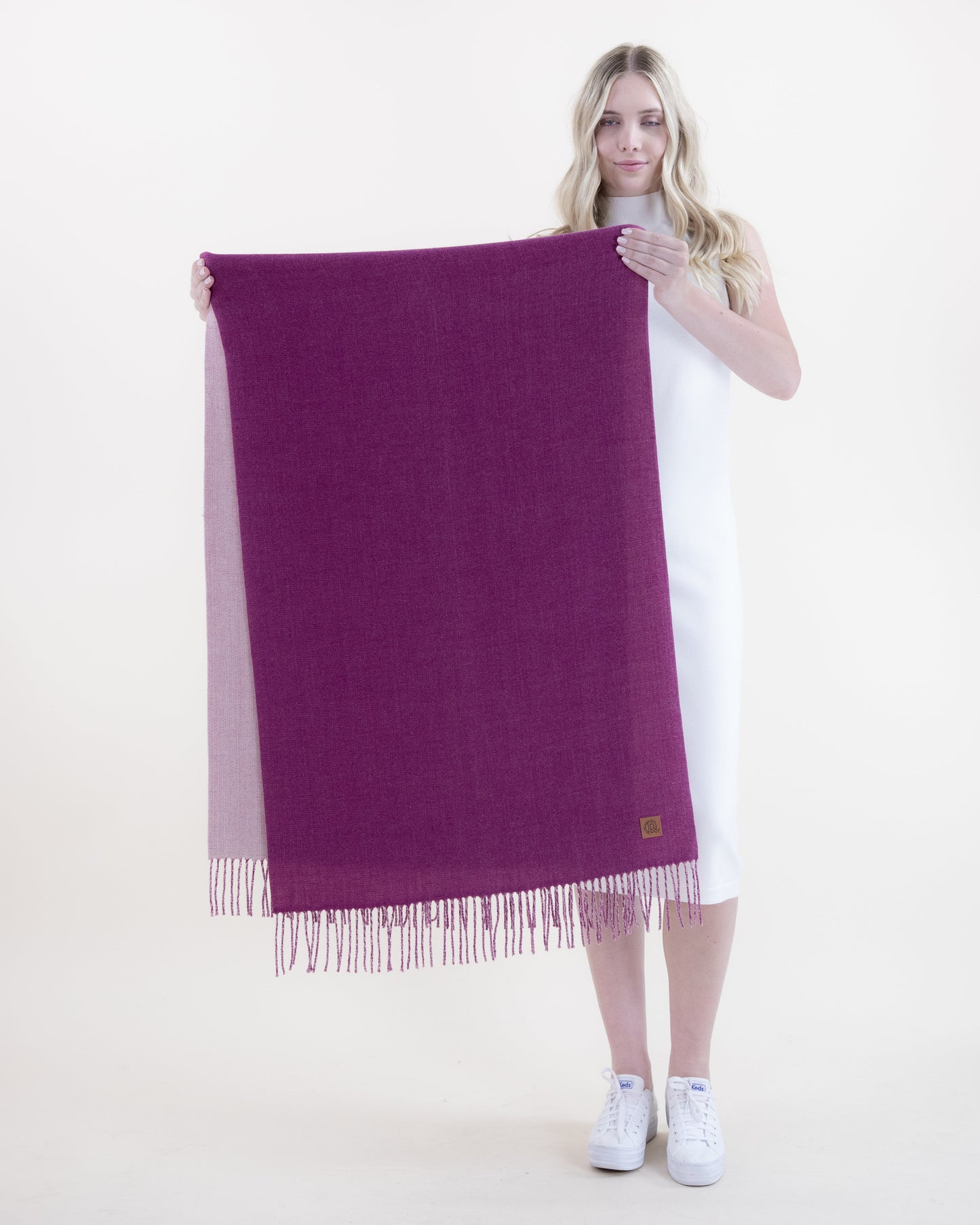 Wool Feel Solid Color Scarf