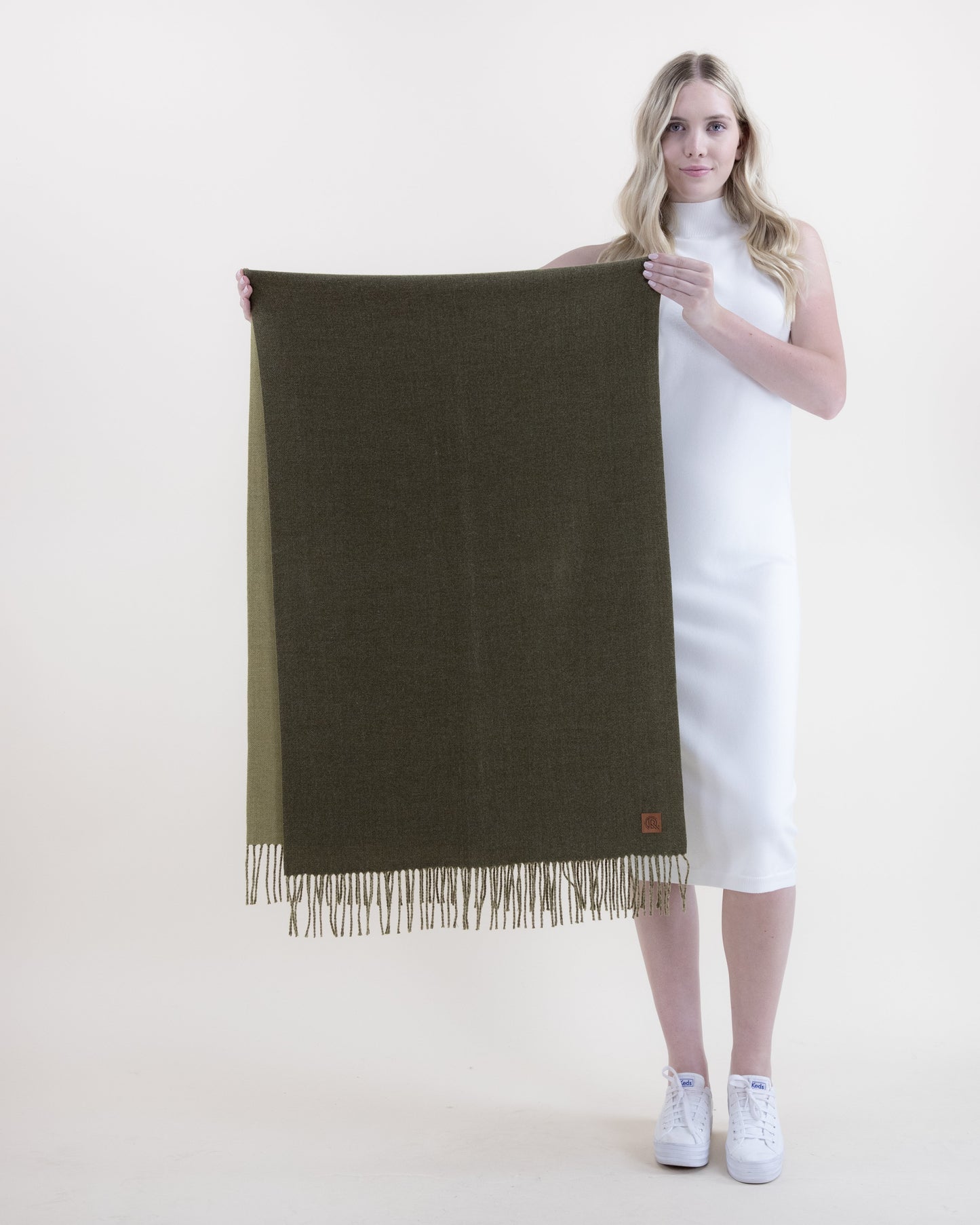 Wool Feel Solid Color Scarf