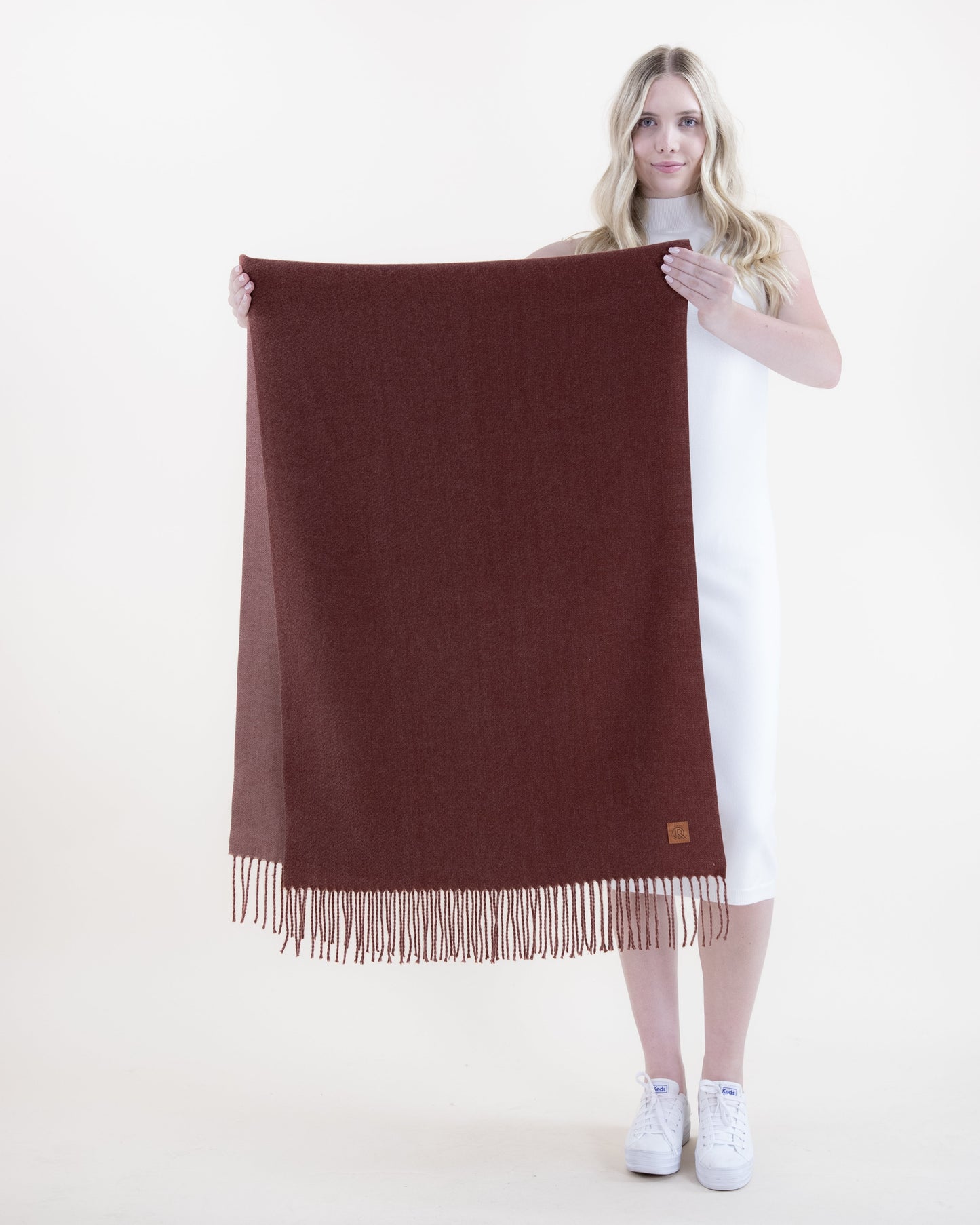 Wool Feel Solid Color Scarf