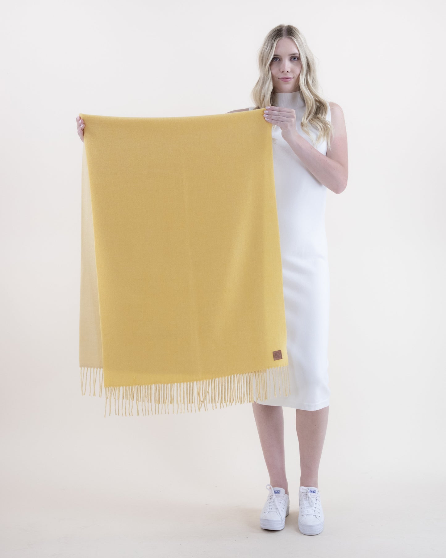 Wool Feel Solid Color Scarf