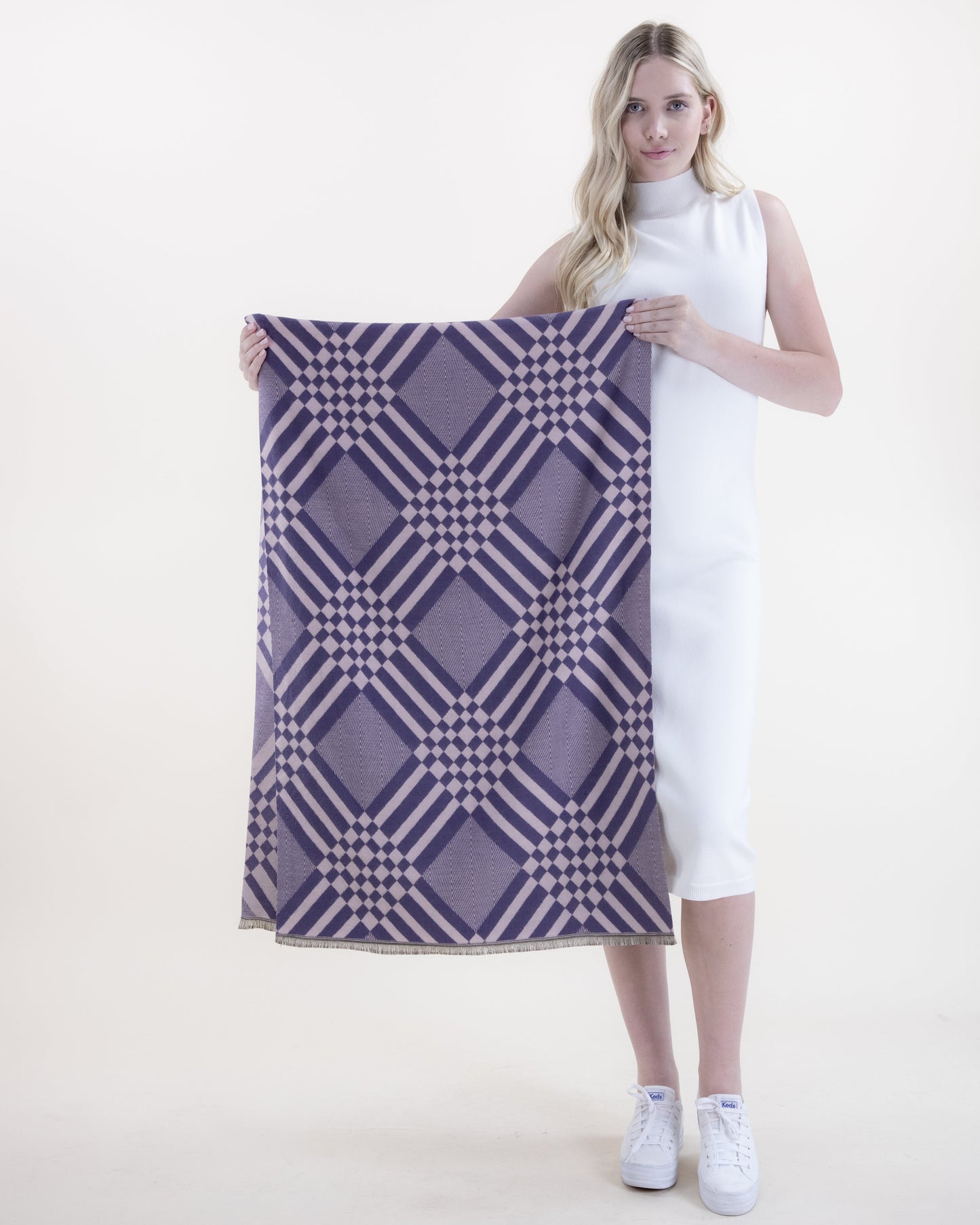 Geometric Gingham and Lines Pattern