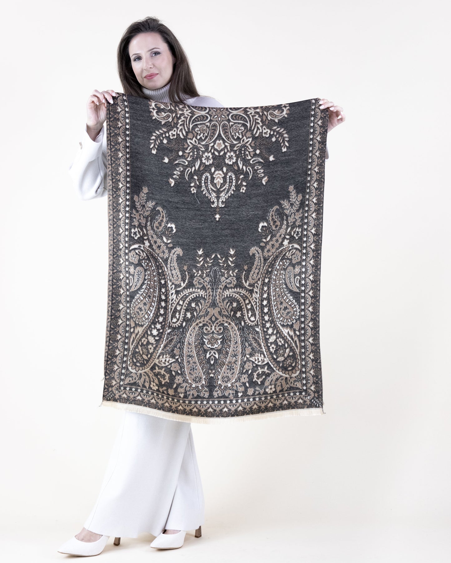 Baroque Floral Paisley Scarf