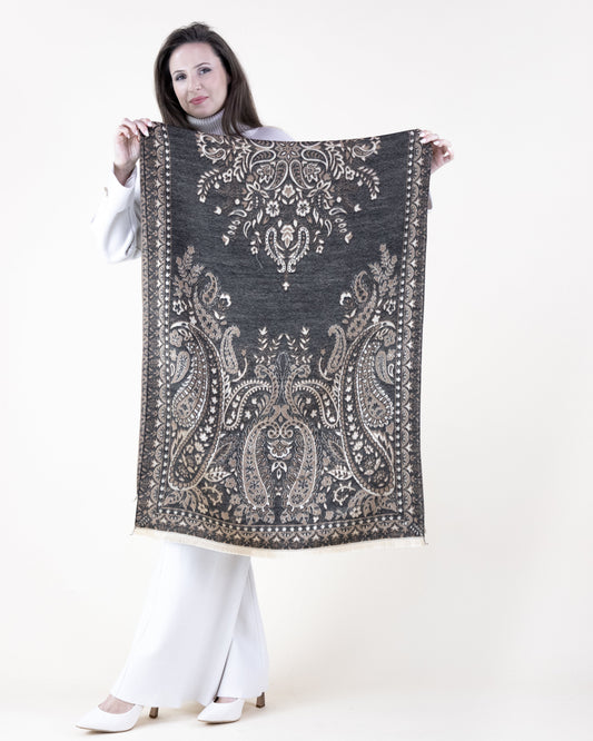 Baroque Floral Paisley Scarf