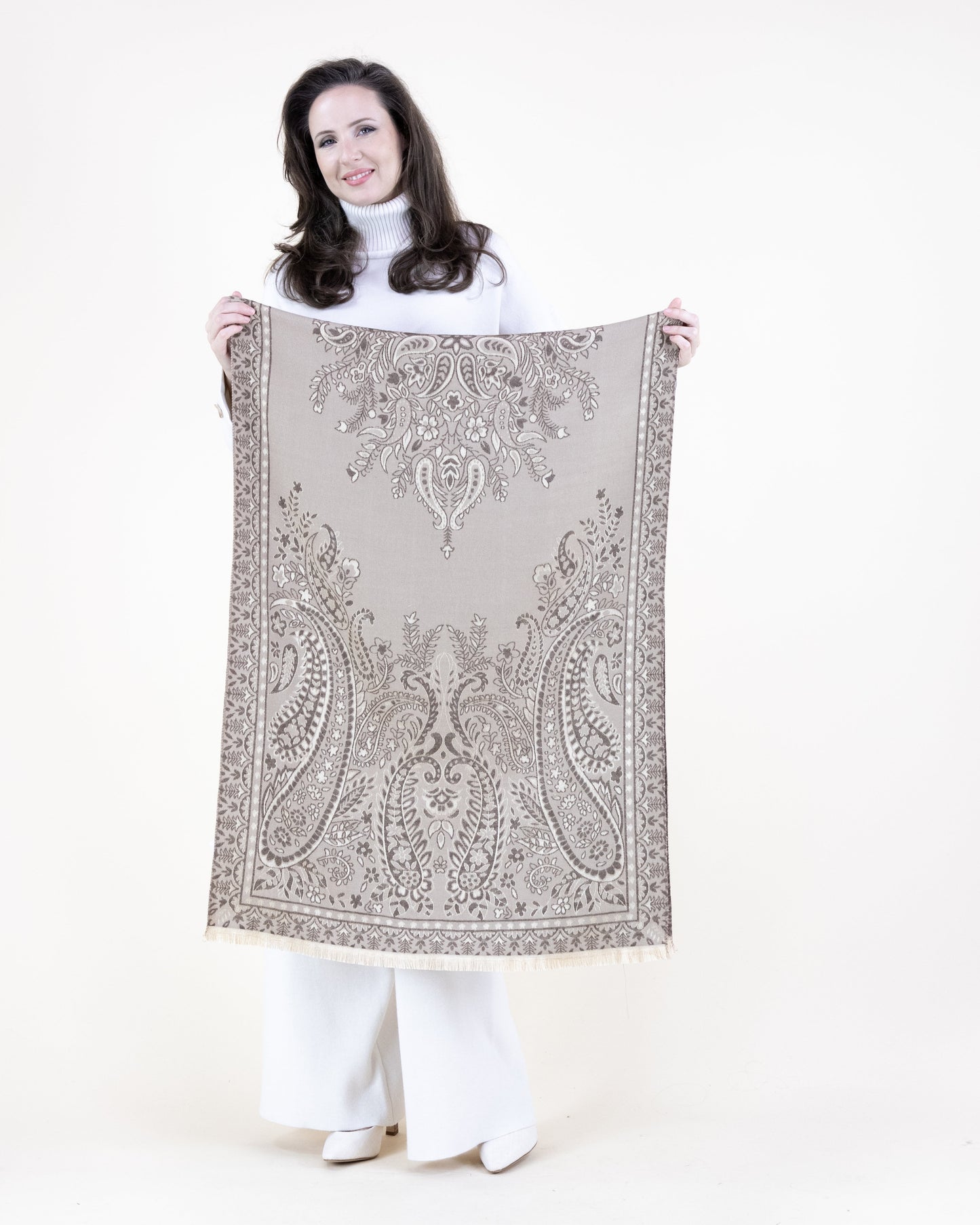 Baroque Floral Paisley Scarf