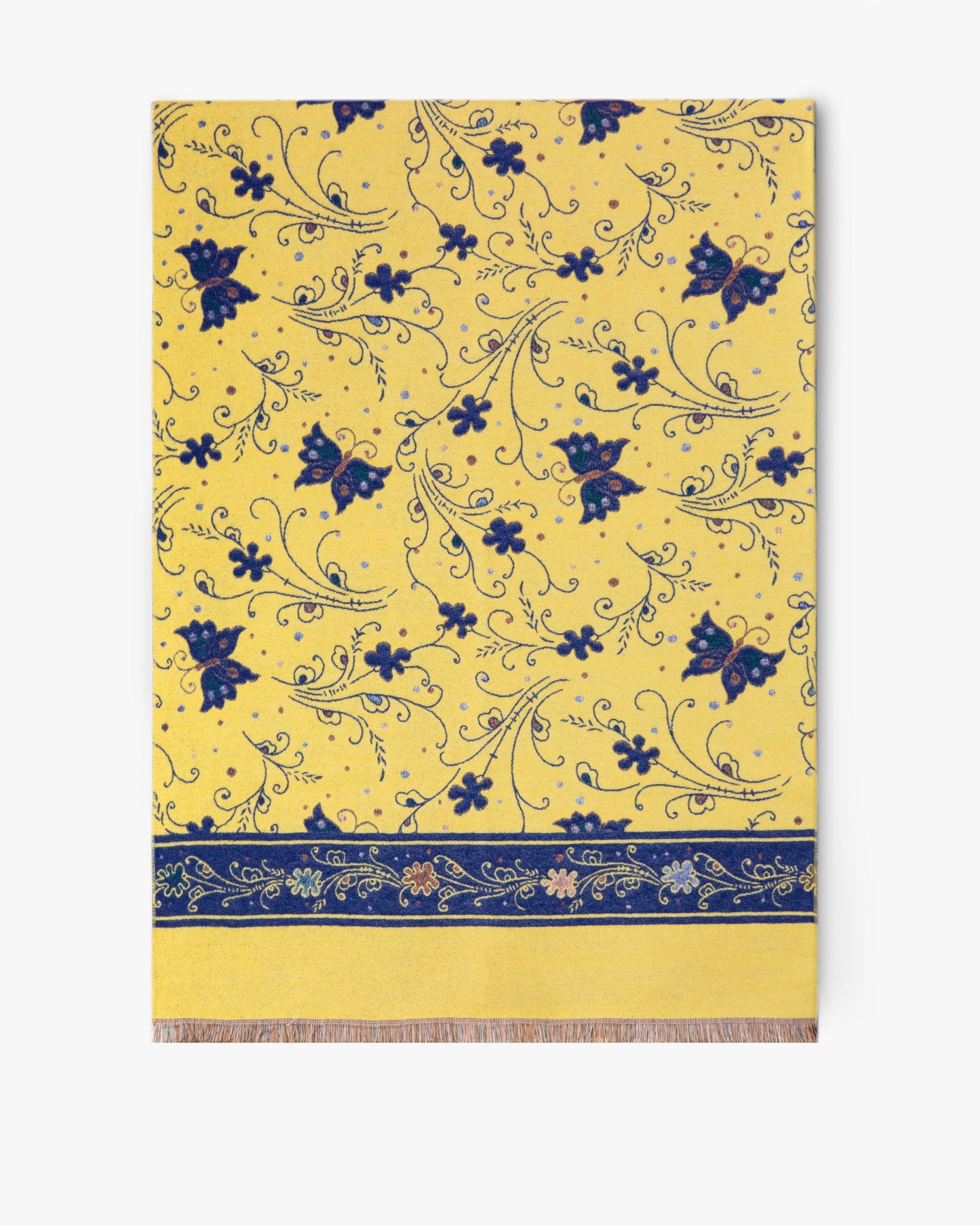 Butterfly & Flowers Ornate Scarf