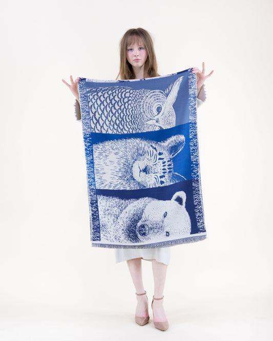Wild Animal Sketch Scarf