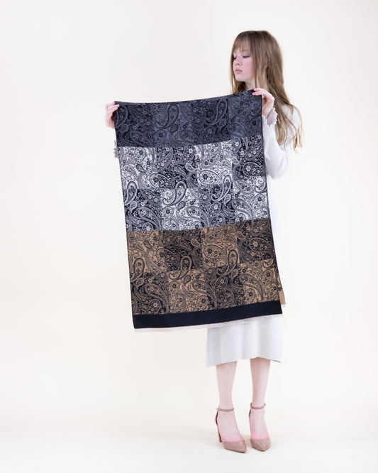 Paisley Grid Scarf