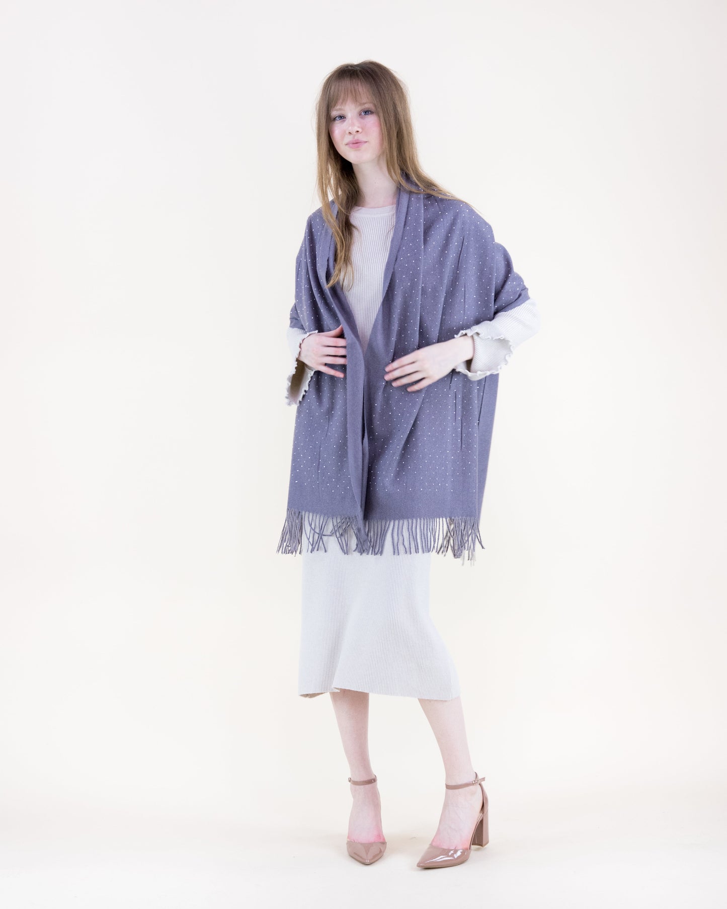 Elegant Rhinestones Scarf - One Size