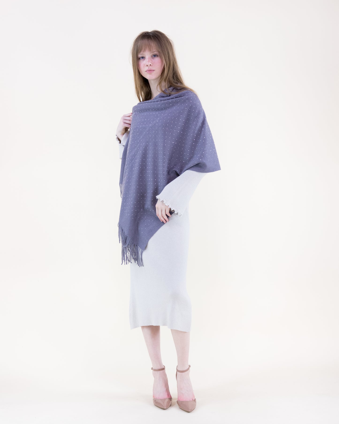 Elegant Rhinestones Scarf - One Size