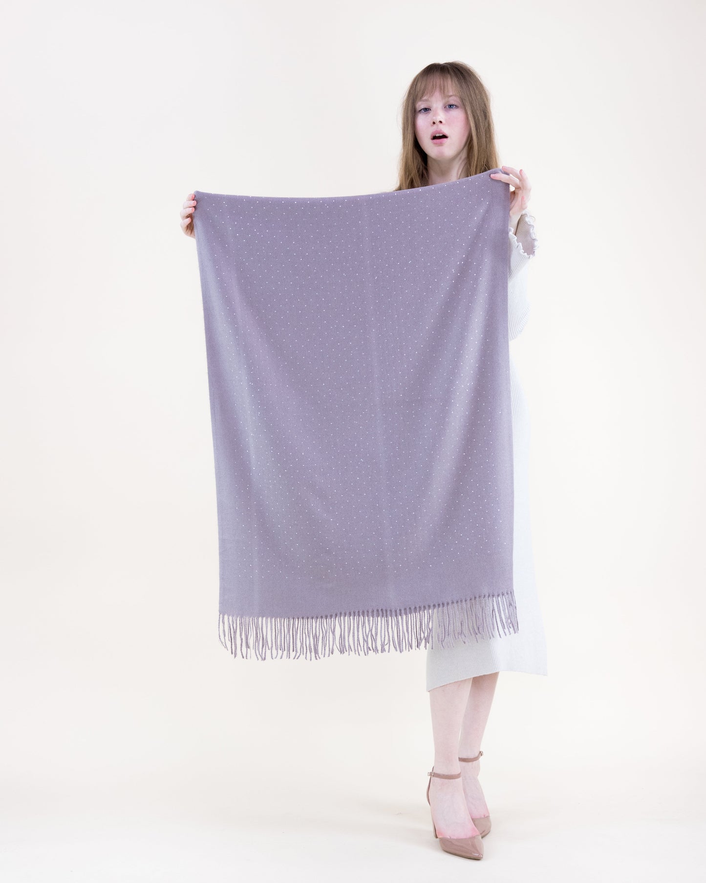 Elegant Rhinestones Scarf - One Size