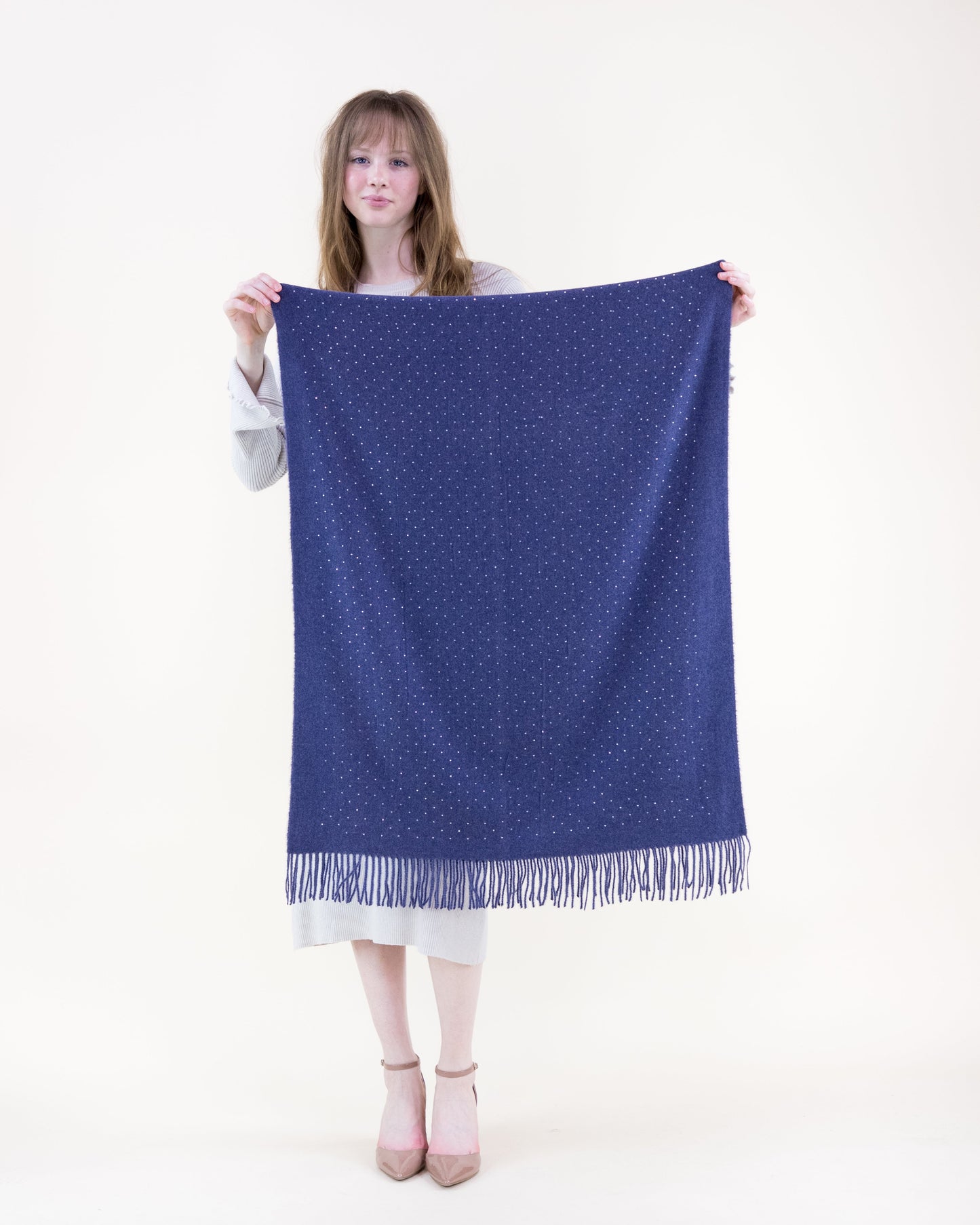 Elegant Rhinestones Scarf - One Size