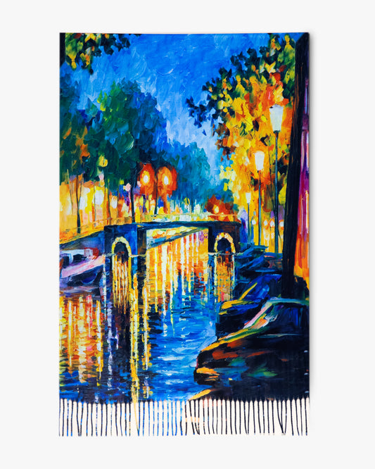 Le Jardin and Summer Rain Double Sided Scarf
