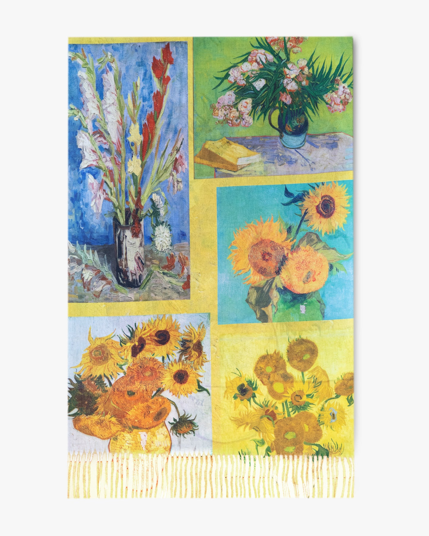 Sun Flowers and Flowers in a Vase Double Sided Scarf