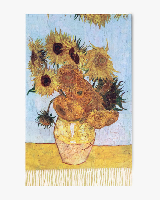Sun Flowers and Flowers in a Vase Double Sided Scarf
