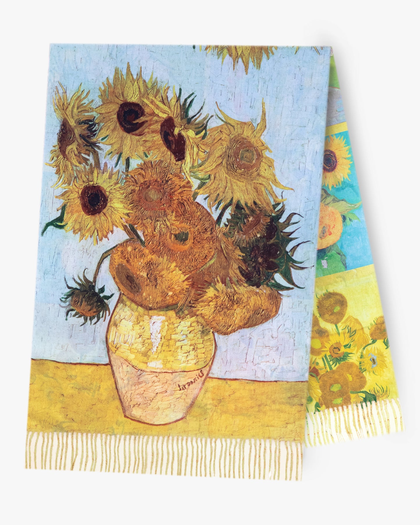 Sun Flowers and Flowers in a Vase Double Sided Scarf