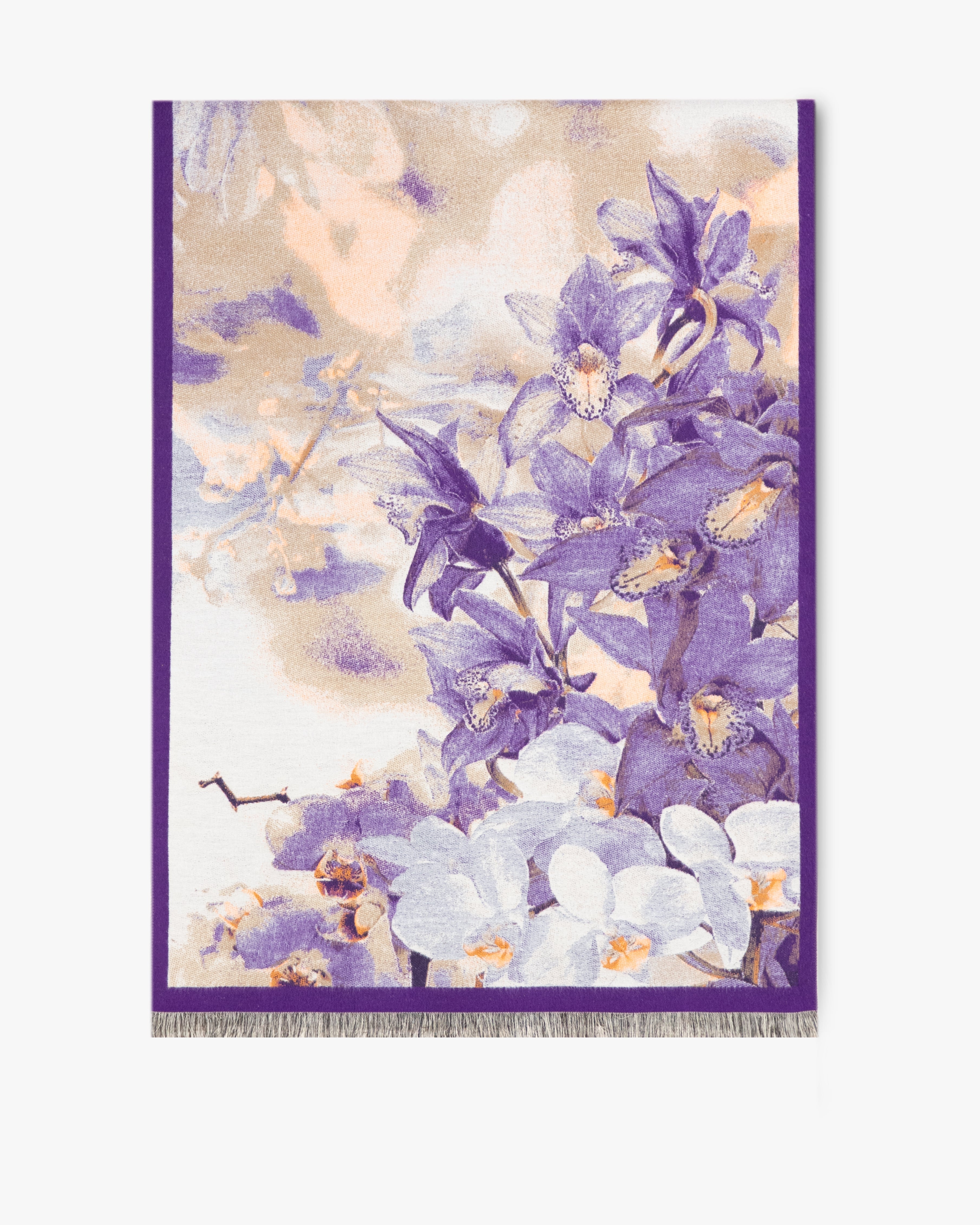Orchid Flowers Premium Scarf