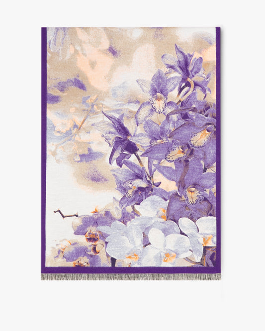 Orchid Flowers Premium Scarf
