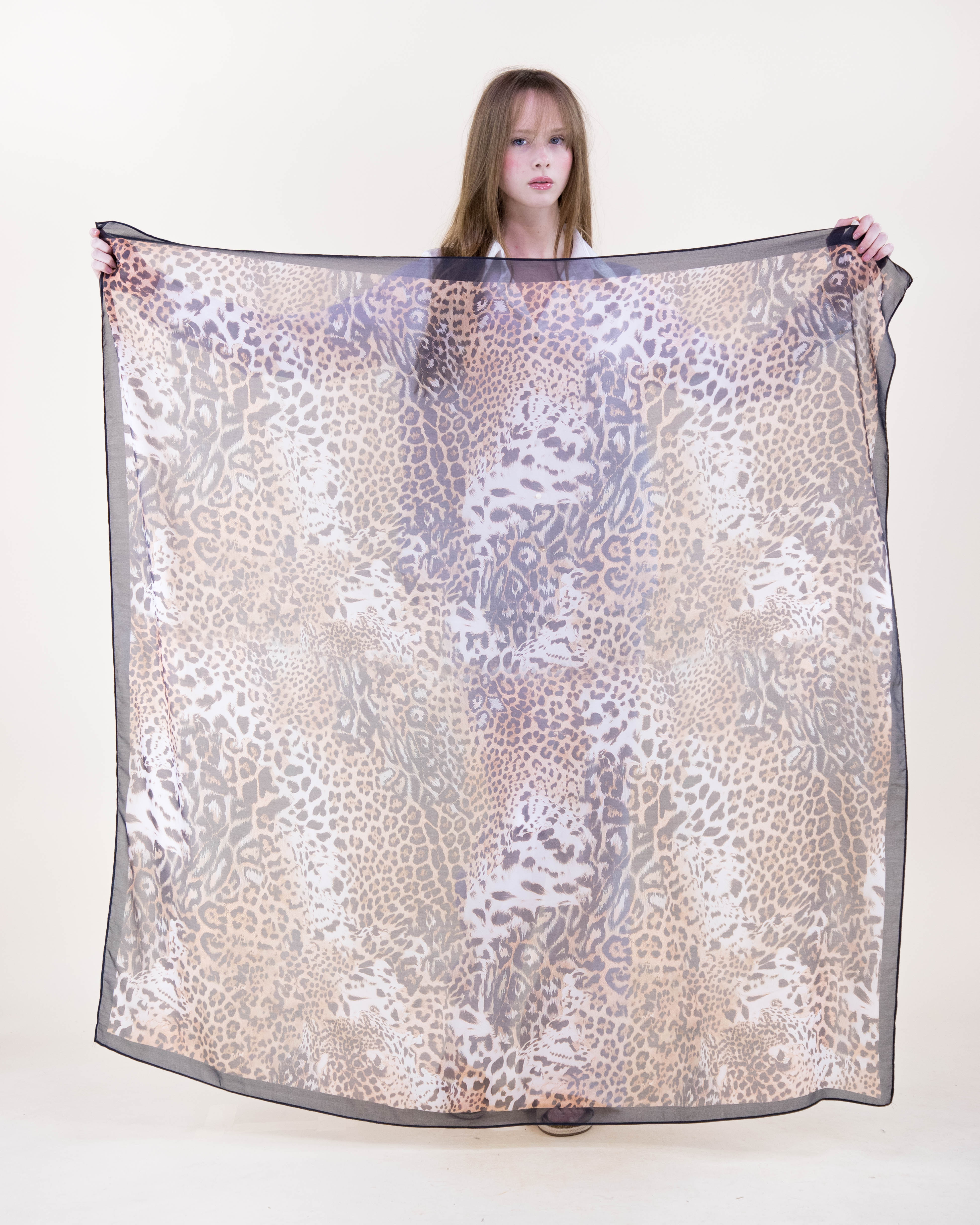 Wildcat Collage Silky Large Square Scarf