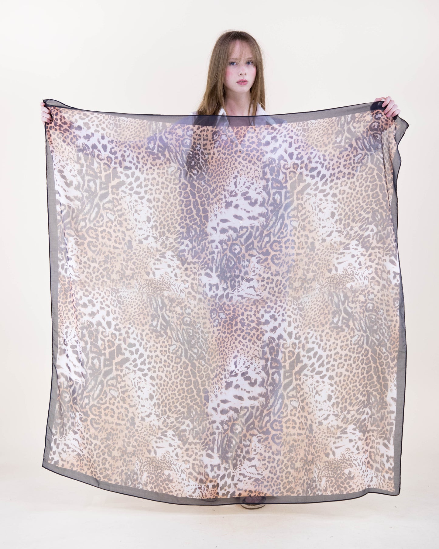 Wildcat Collage Silky Large Square Scarf