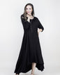 Free Falling 3/4 Sleeve Drapey Maxi Dress