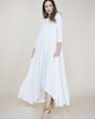 Free Falling 3/4 Sleeve Drapey Maxi Dress