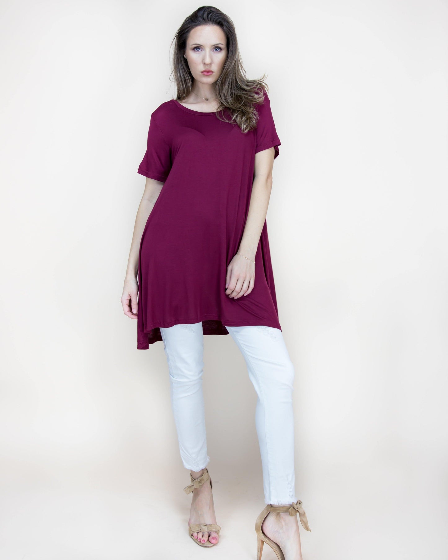 Short Sleeve Scoop Neck