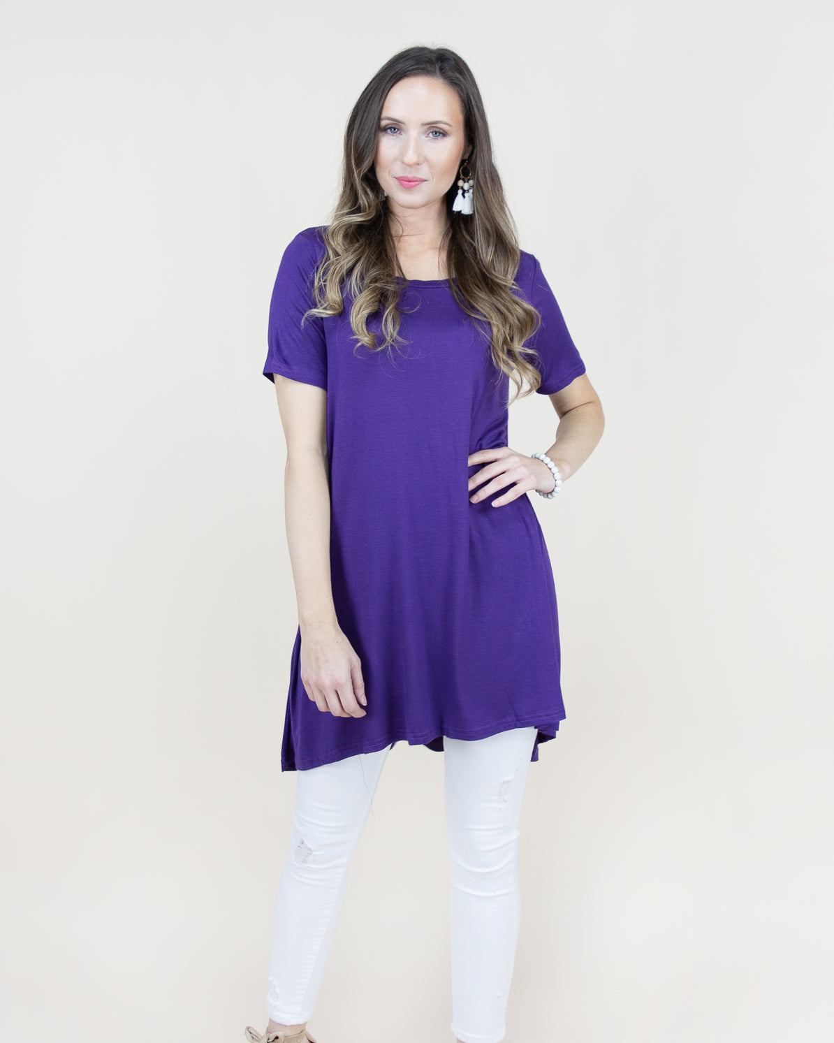 Short Sleeve Scoop Neck