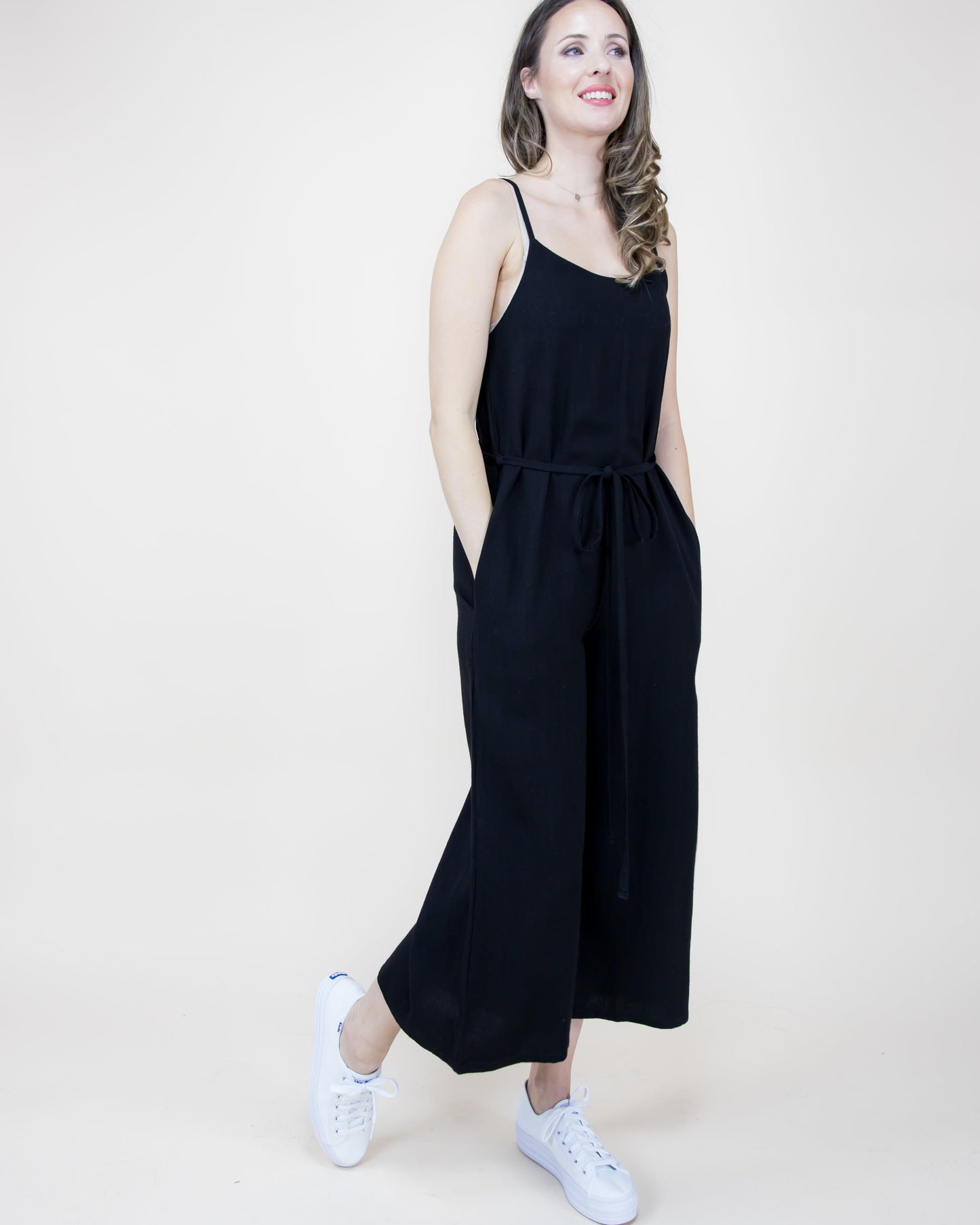 Wide Legged Linen Jumpsuit