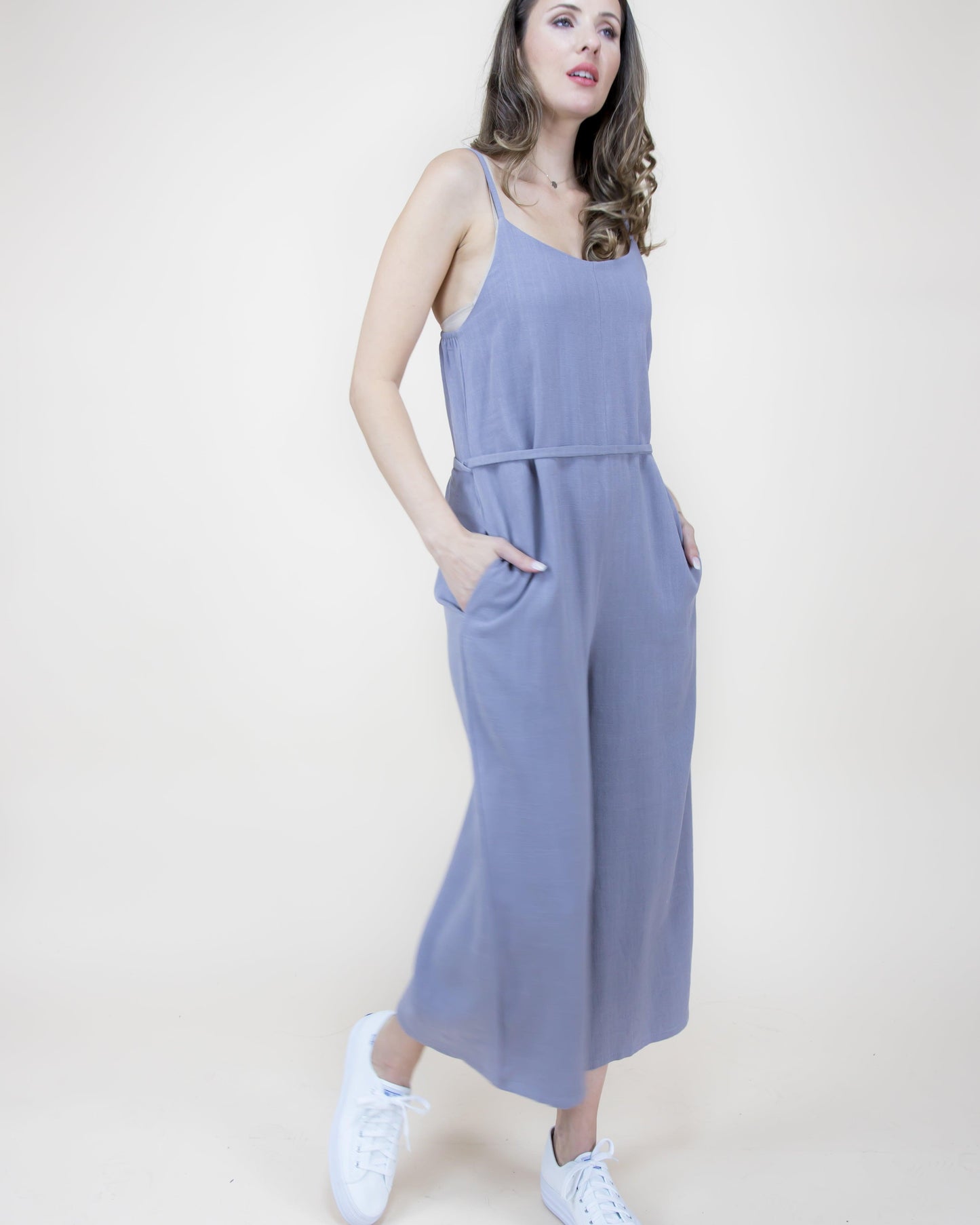 Wide Legged Linen Jumpsuit