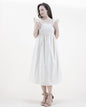 Scalloped Hems Midi Dress w/ Pockets
