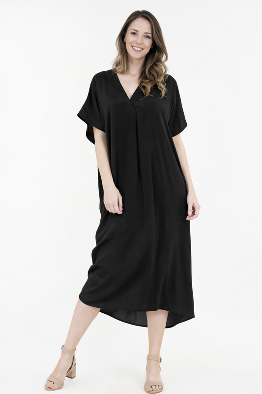 Lightweight V-Neck Boxy Dress