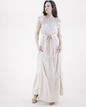 Breezy Square Shirred Neckline Tiered Maxi Dress