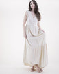 Breezy Butterfly Sleeve Button Front Tiered Midi Dress