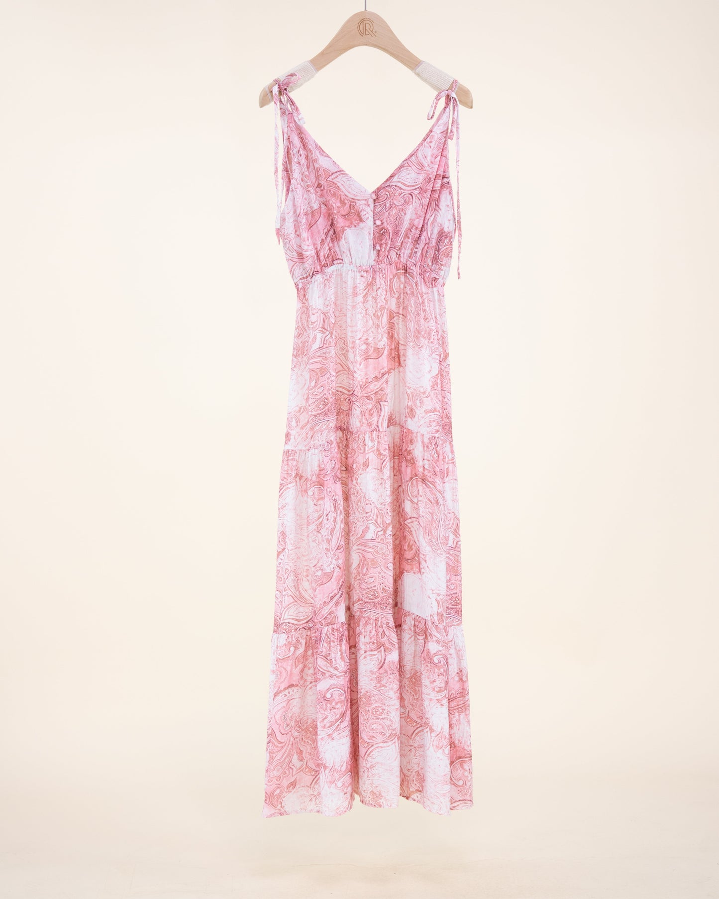 Soft Petal Paisley Strap Sundress