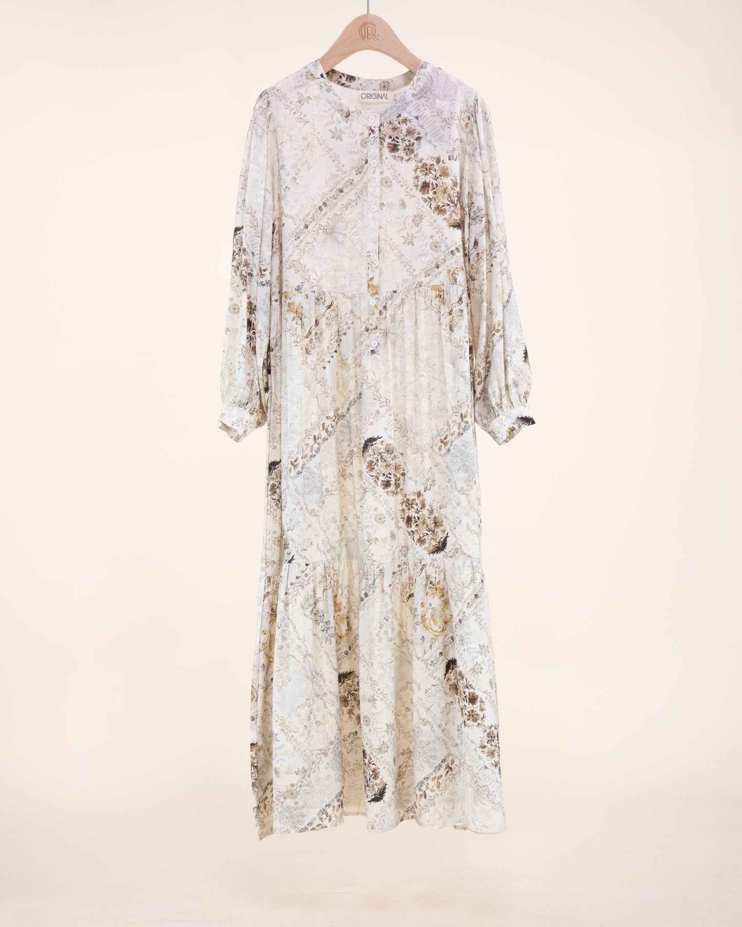 Wildflower Garden Long Sleeve Maxi Sundress