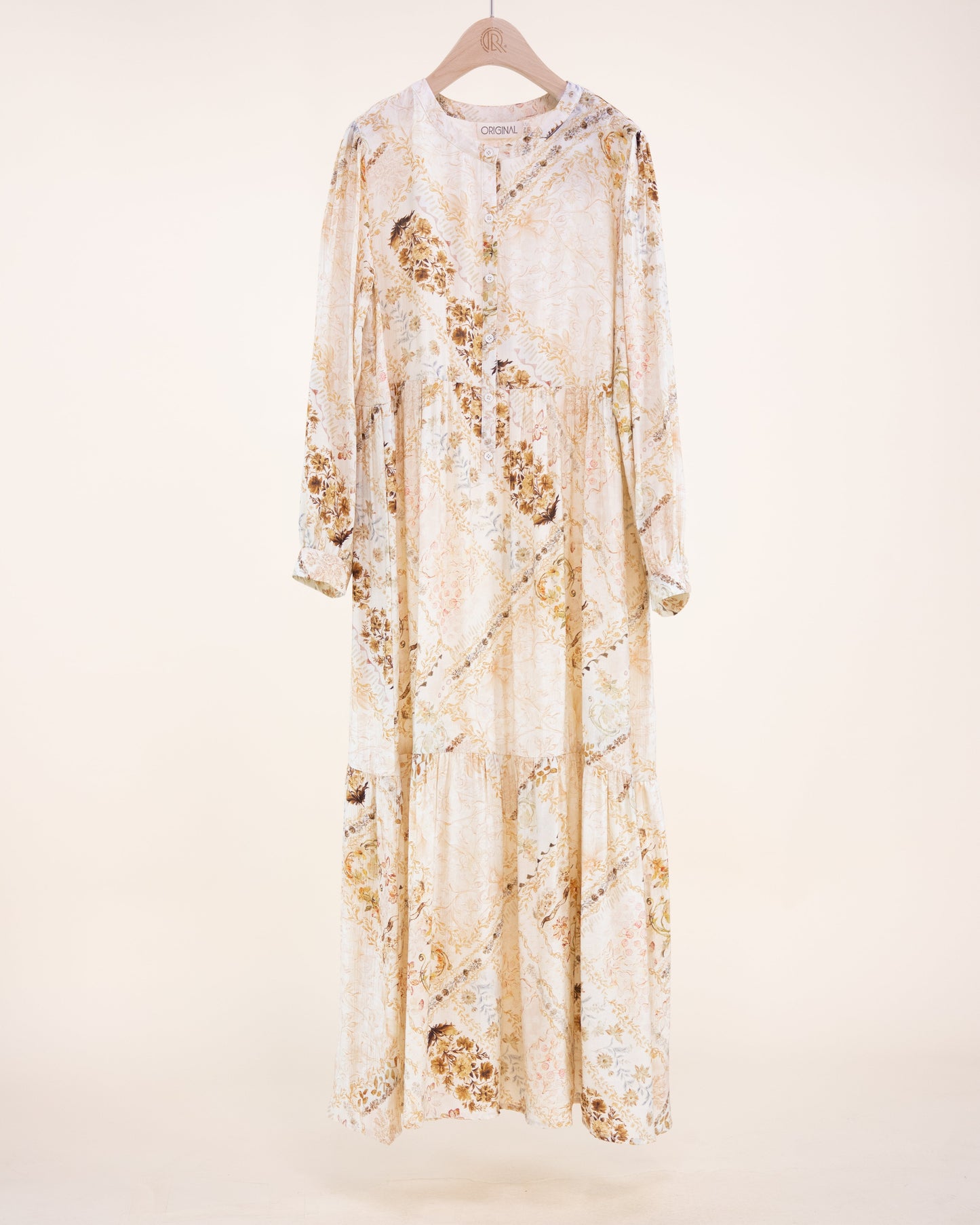 Wildflower Garden Long Sleeve Maxi Sundress